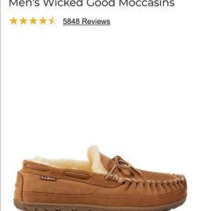 Mens size 10 slippers LL Bean “Wicked Good” new in the box.